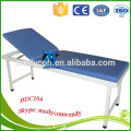 Back adjustable medical exam bed